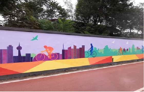 孝昌墙体彩绘-围墙