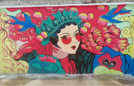 孝昌墙体彩绘-网红墙