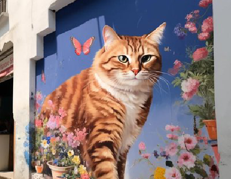 孝昌自己绘制有个性的手绘墙