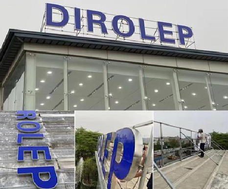 孝昌楼顶发光字安装的注意事项。